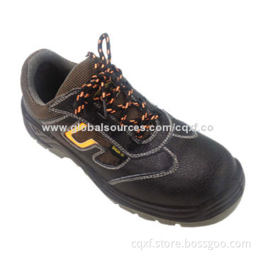 Safety Shoes, leather and mesh net upper, PU sole